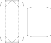 柾目柄銀折箱（中面 銀） | サンパック紙業